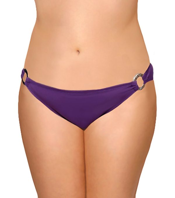 Aerin Rose Solid Scoop Ring Bikini Bottom Online now - Image 3