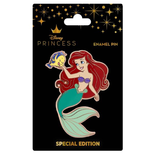 Disney Princess and Sidekicks Series Ariel and Flounder 2.25  Special Edition 1000 Pin - NEW RELEASE Discount