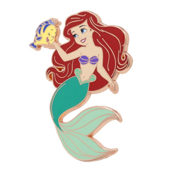 Disney Princess and Sidekicks Series Ariel and Flounder 2.25  Special Edition 1000 Pin - NEW RELEASE Discount - Image 4