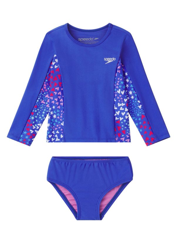 Speedo Girl s Toddler Long Sleeve Rashguard Set (Toddler, Little Kid) Online Sale - Image 4