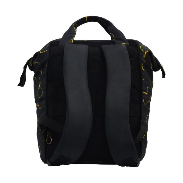 AWST Int l Lila Vintage Snaffles Laptop Backpack Bag - Black Cheap - Image 3