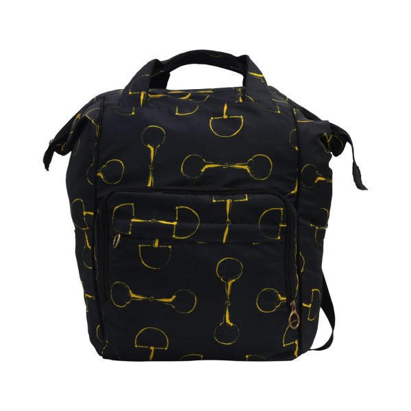AWST Int l Lila Vintage Snaffles Laptop Backpack Bag - Black Cheap