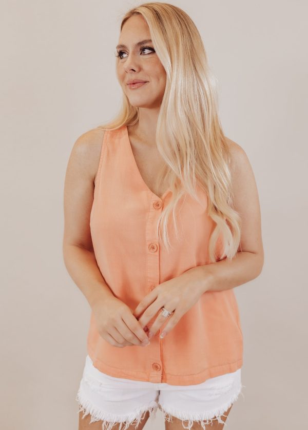 Camilla Sleeveless Button Down Top *CORAL Online - Image 5